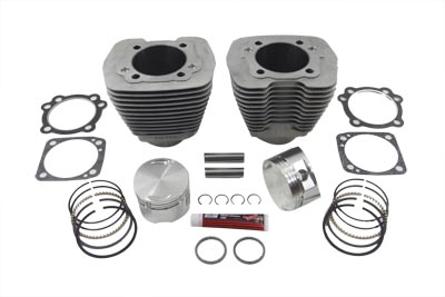 Silver 3 5/8 inch Big Bore Cylinder Kit for 1984-1999 Big Twin E