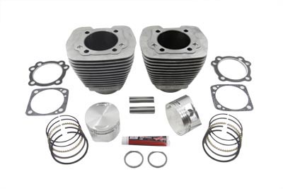 Silver 3 5/8 inch Big Bore Cylinder Kit for 1984-1999 Big Twin E