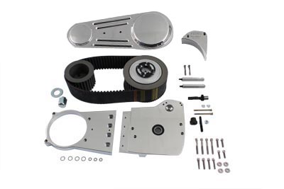 Primo Belt Drive Kit 3" Satin Finish for Harley FXST 2000-UP Softail