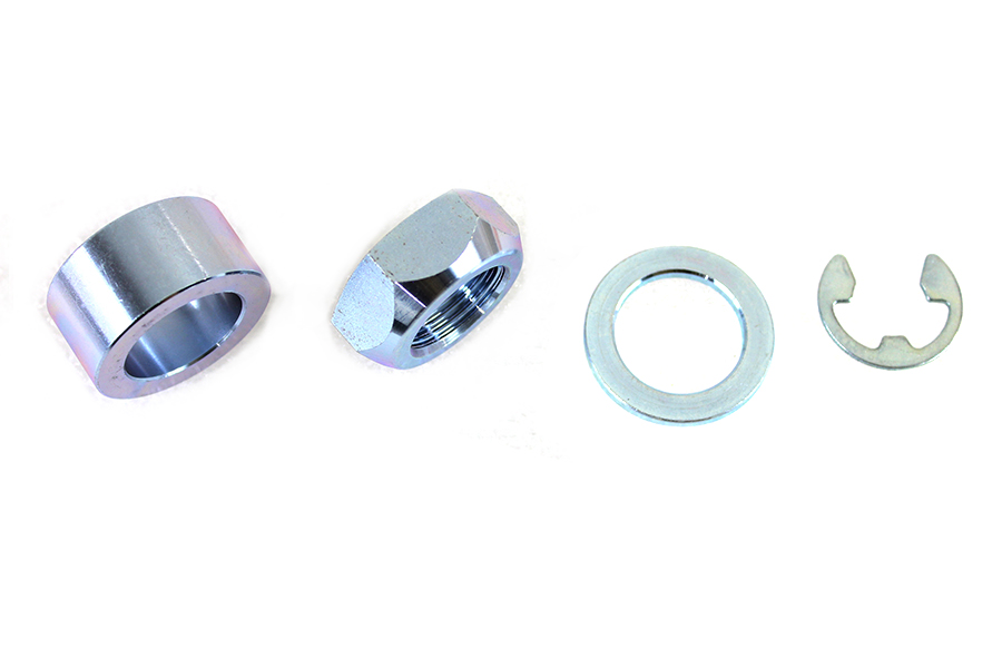 Rear Axle Spacer Set Smooth Style Chrome