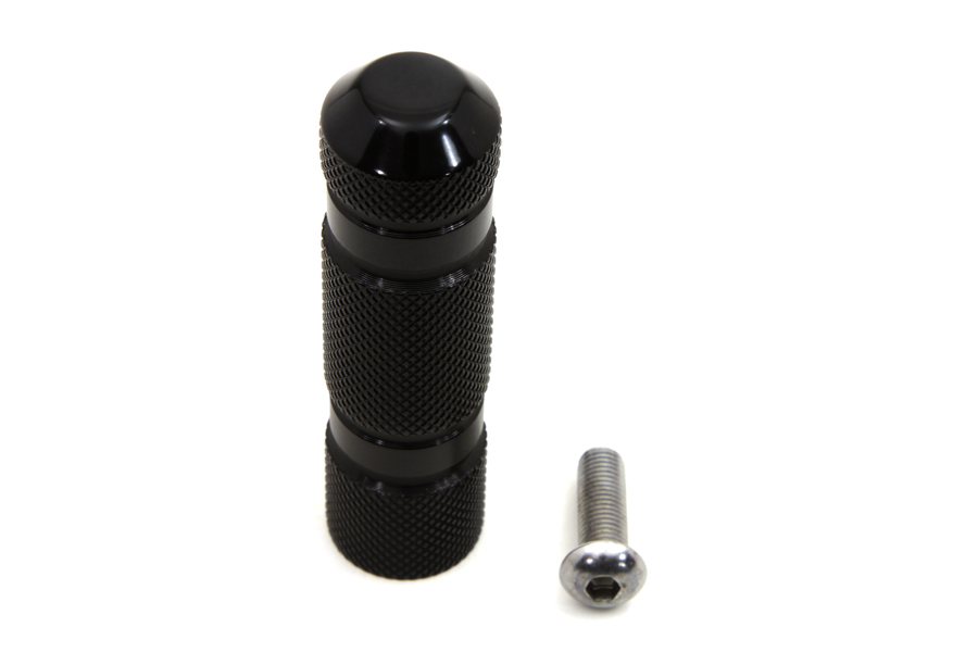 Black Knurled Four Grooved Shifter Peg