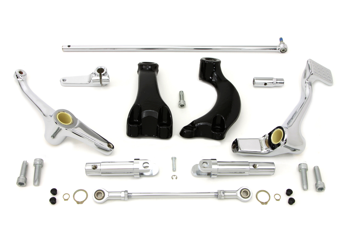 Chrome Forward Control Kit with Pegs