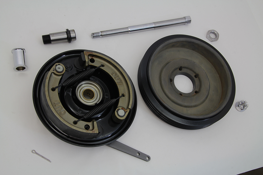 Dual Cam Brake Backing Plate and Brake Drum Kit Black