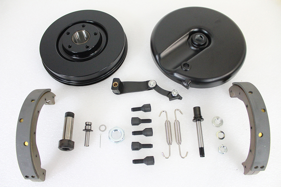 Front Brake Backing Plate Kit Black