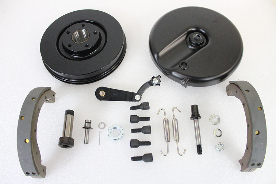 Front Brake Backing Plate Kit Black