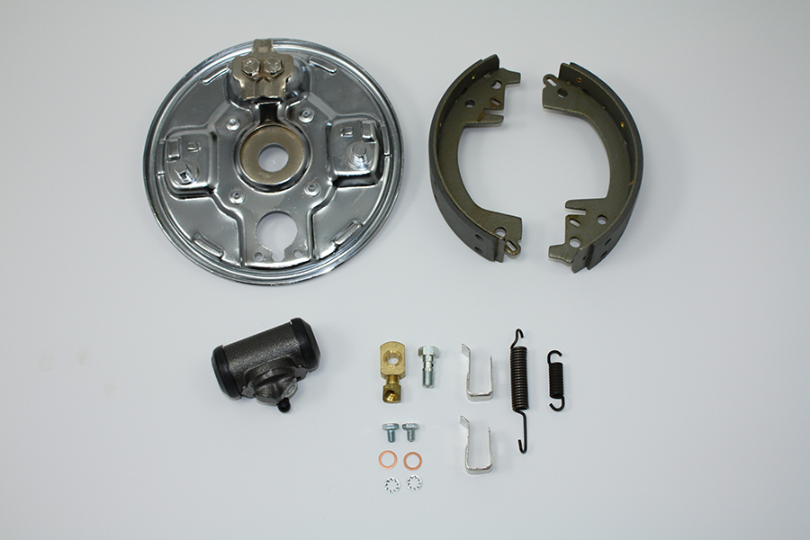Rear Hydraulic Brake Backing Plate Kit Chrome