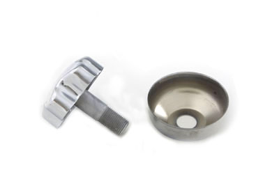 Chrome Fork Damper Knob with Cover