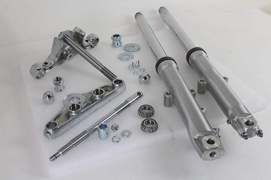 41mm Wide Glide Fork Assembly with Polished Sliders