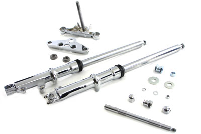 41mm Wide Glide Fork Assembly with Chrome Sliders
