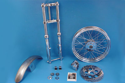 39mm Chrome Fork Assembly with 19 Wheel