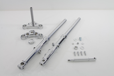 39mm Fork Assembly with Chrome Sliders Single Disc