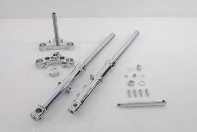 39mm Fork Assembly with Chrome Sliders Single Disc