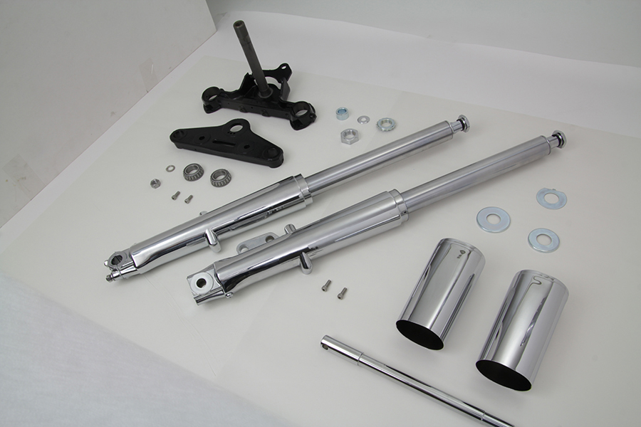 41mm Fork Assembly with Chrome Sliders