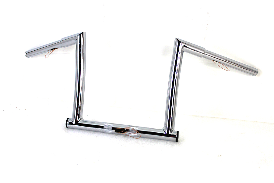 12 Chrome ChiZeled Z-Bar Handlebar with Indents