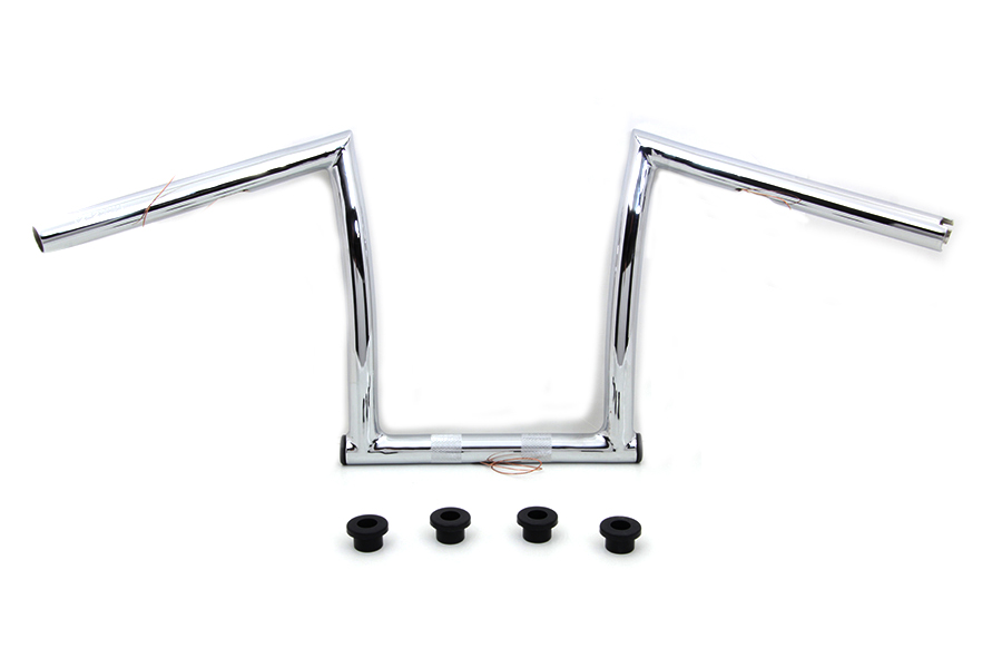 11 Chrome ChiZeled Z-Bar Handlebar with Indents