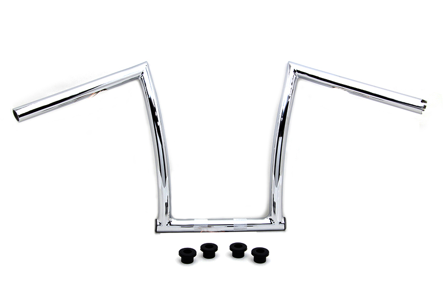 13 Chrome ChiZeled Z-Bar Handlebar with Indents
