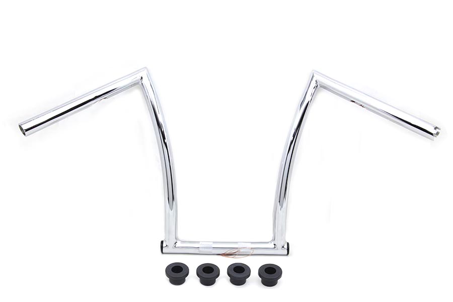 15 Chrome ChiZeled Z-Bar Handlebar with Indents