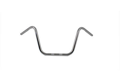 12 Ape Hanger Handlebars with Indents Chrome