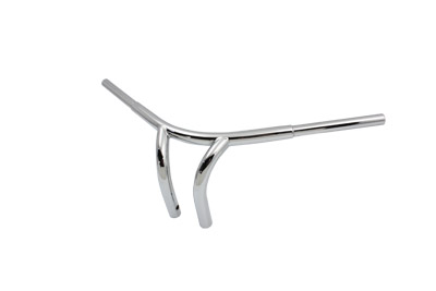 8-1/2 Curved Riser Bar Handlebar with Indents