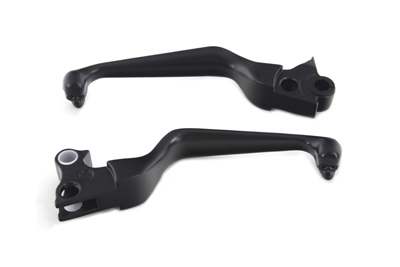 Black Contour Hand Lever Set with Skull Ends