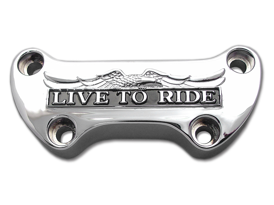 Live to Ride Riser Top Clamp Chrome for 1974-UP Big Twins & XL