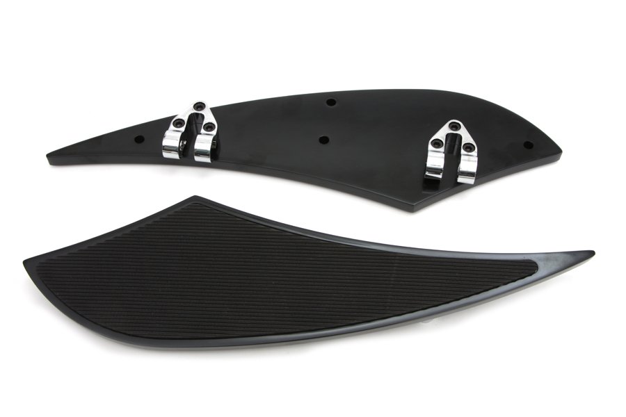 Driver Black Shark Fin Footboards for 1980-UP Touring