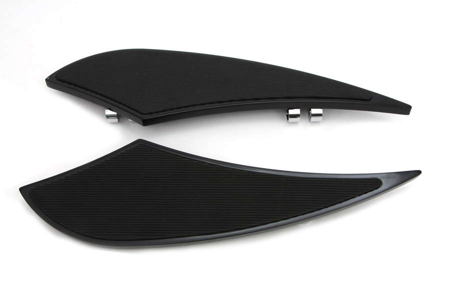 Driver Black Shark Fin Footboards for 1980-UP Touring
