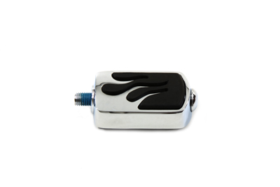 Shifter Footpeg Chrome Flame Style