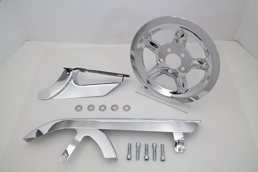 Chrome Belt Guard and Pulley Cover Kit