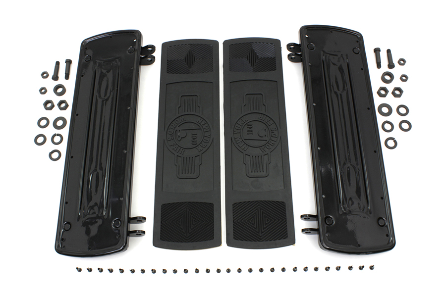 World's Fair Style Rectangular Footboard Set Black