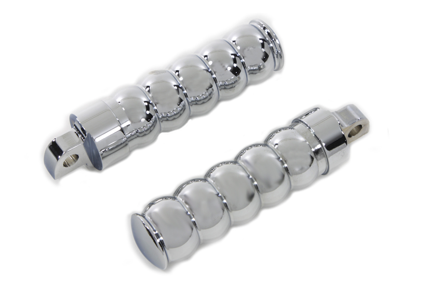 Chrome Hourglass Style Footpeg Set