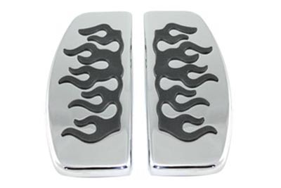 Driver Footboard Set with Flame Design