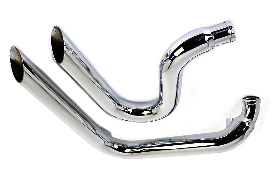 FXST Zoomies Exhaust Drag Pipe Set Chrome