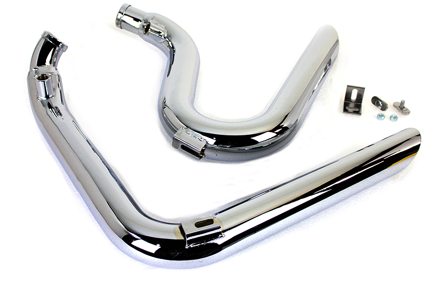 FXST Zoomies Exhaust Drag Pipe Set Chrome