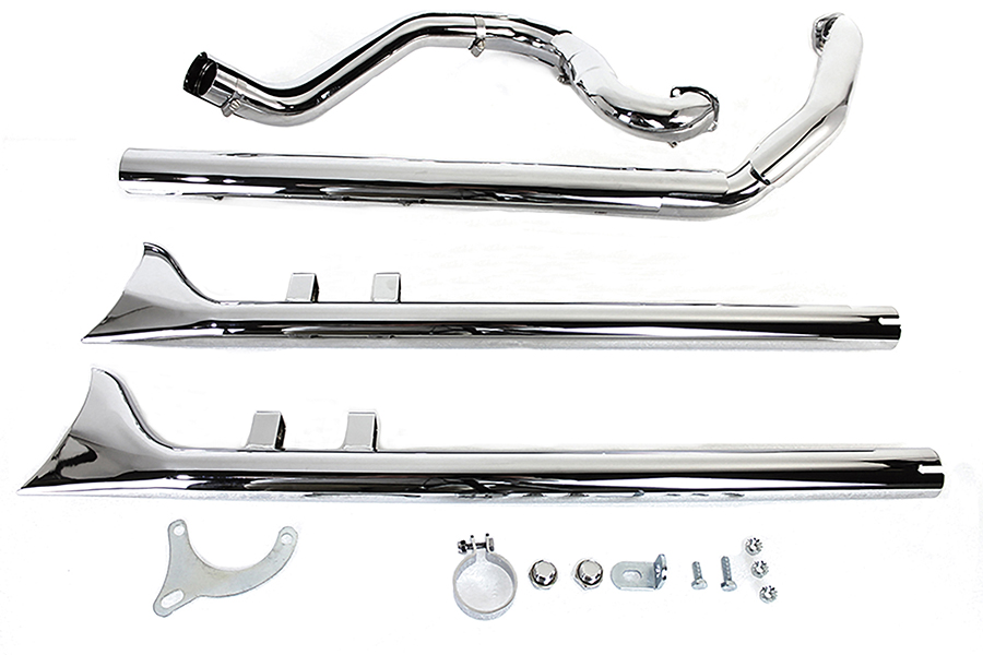 True Dual Header with Fishtails Chrome