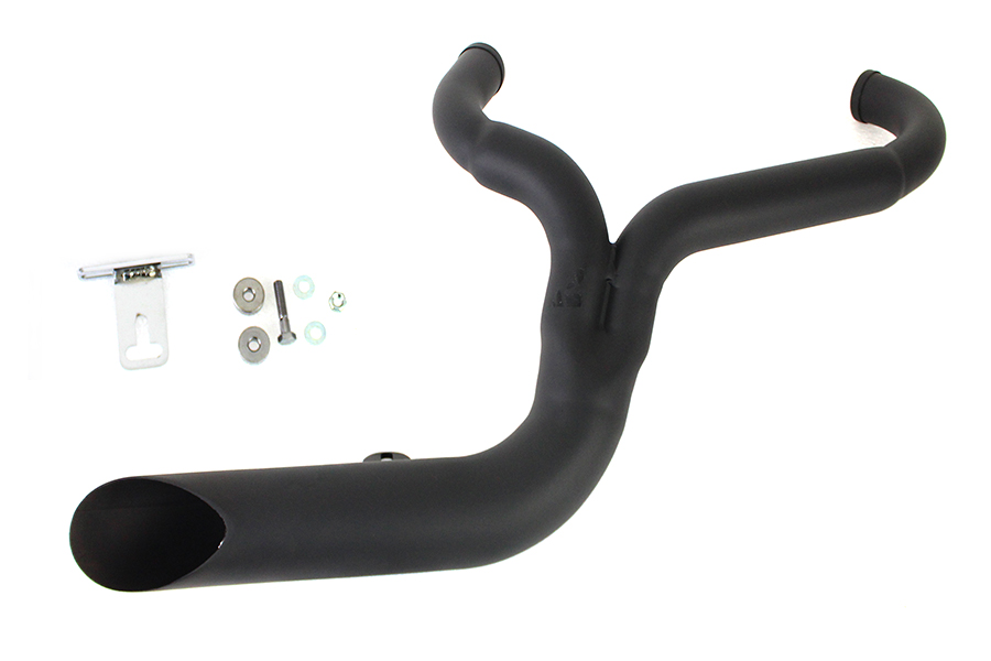 FXD 2:1 Lake Side Pipe Exhaust Black