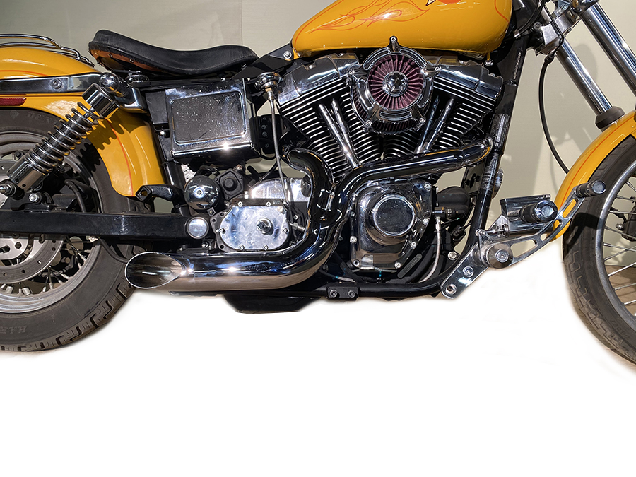 FXD 2:1 Lake Side Pipe Exhaust Chrome