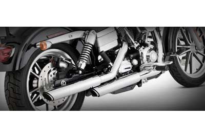 Vance & Hines Twin Slash Slip-On Mufflers for 1991-2010 FXD Dyna