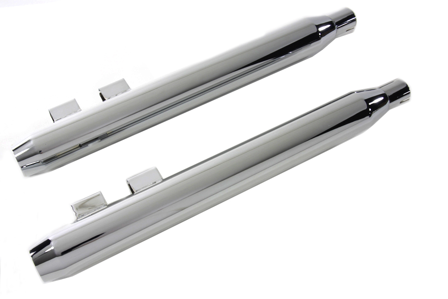 Muffler Set With Chrome Short Tapered End Tips