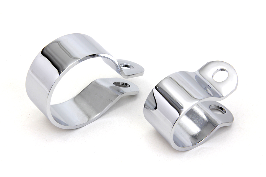 Front Exhaust Chrome Clamp Set