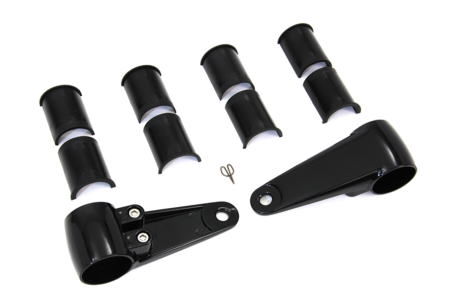 Side Mount Headlamp Bracket Kit Black