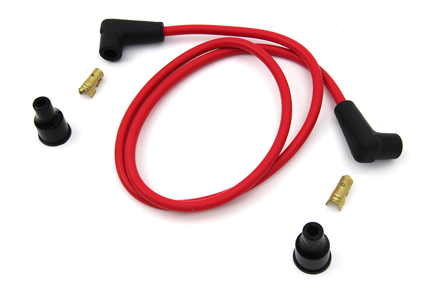 Red Copper Core 7mm Spark Plug Wire Kit