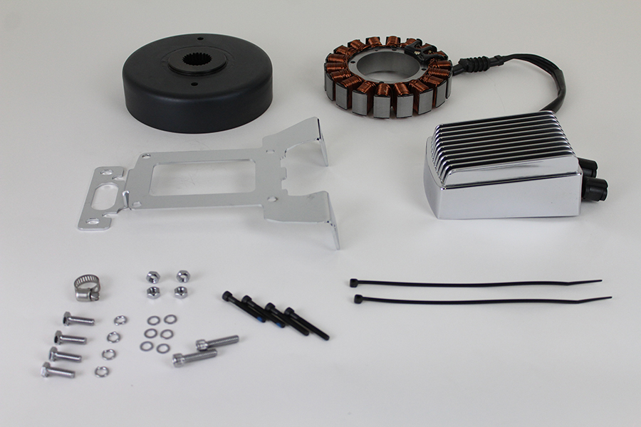 Alternator Charging System Kit 54 Amp Chrome