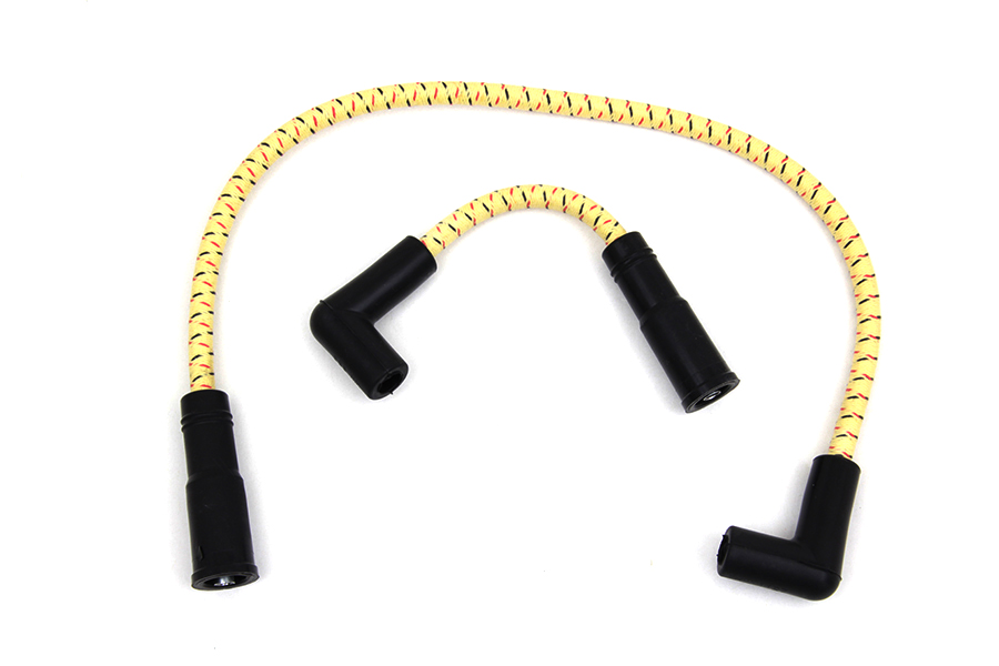Sumax Yellow with Black & Red Tracer 7mm Spark Plug Wire Set