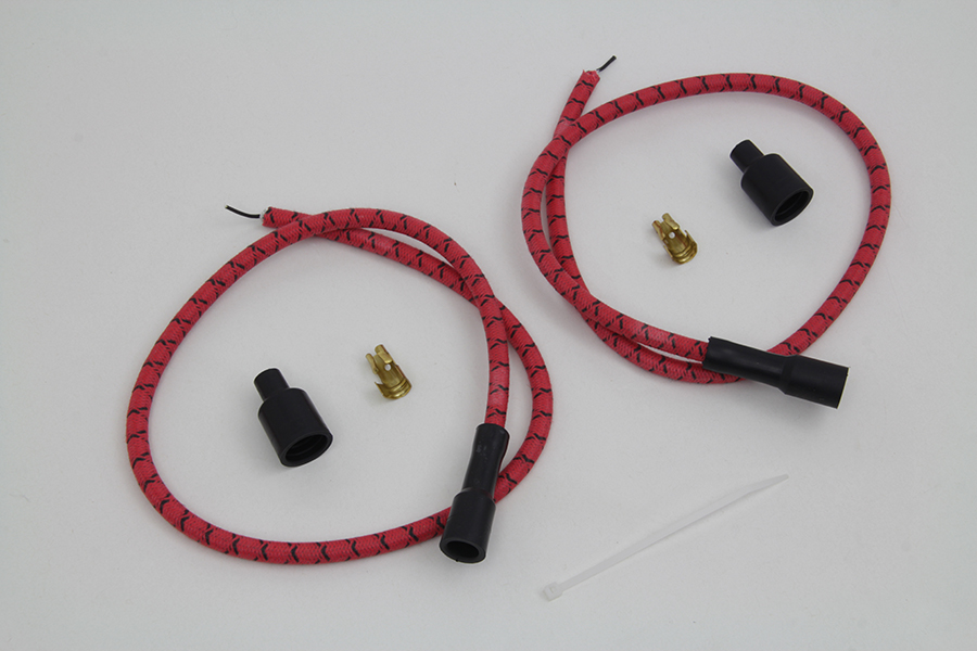 Sumax Red with Black Tracer 7mm Spark Plug Wire Set