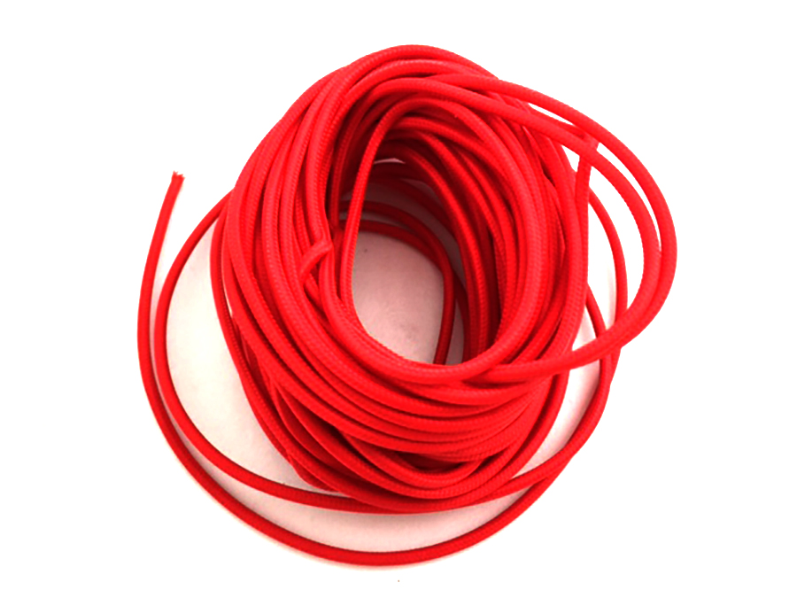 Pure Red 25' Braided Wire