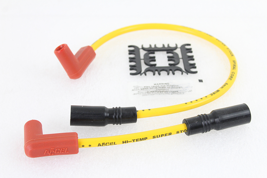 Accel 8mm S/S Spiral Core Ignition Wire Set Yellow