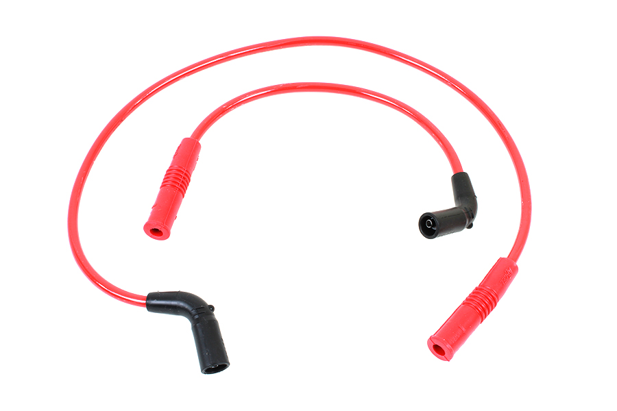 Accel 8mm S/S Spiral Core Ignition Wire Set Red