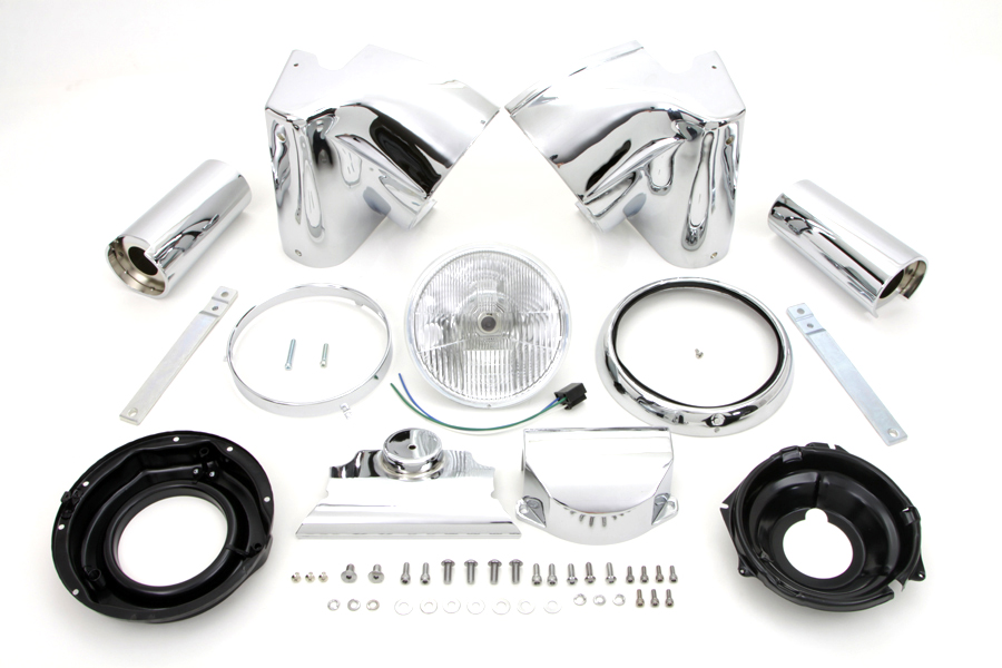 Chrome 7 Headlamp Cowl Kit