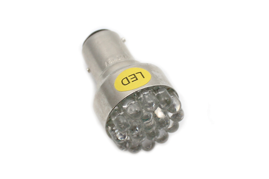 Amber LED 12 volt Tail Lamp Bulb for Harley & Customs